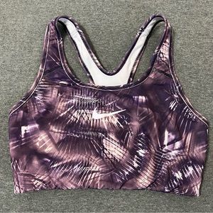 Nike Purple Pattern Sports Bra